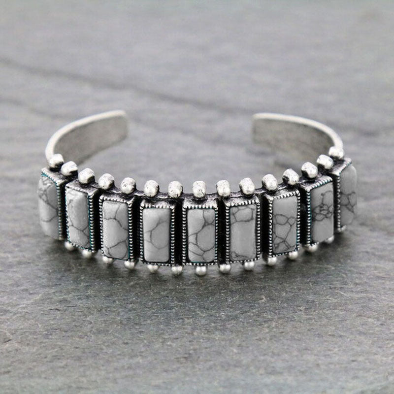 Wholesale Natural Open Bangle Bracelet  Bohemian Floral Pattern Hand Wrist Ornament