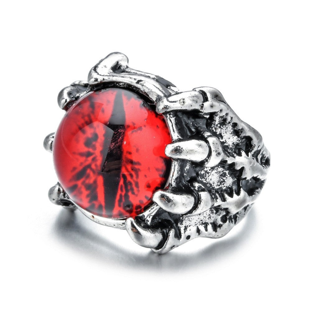 Wholesale Fashion Evil Eye Ring Adjustable Zinc Alloy Jewelry Accessory for Resale