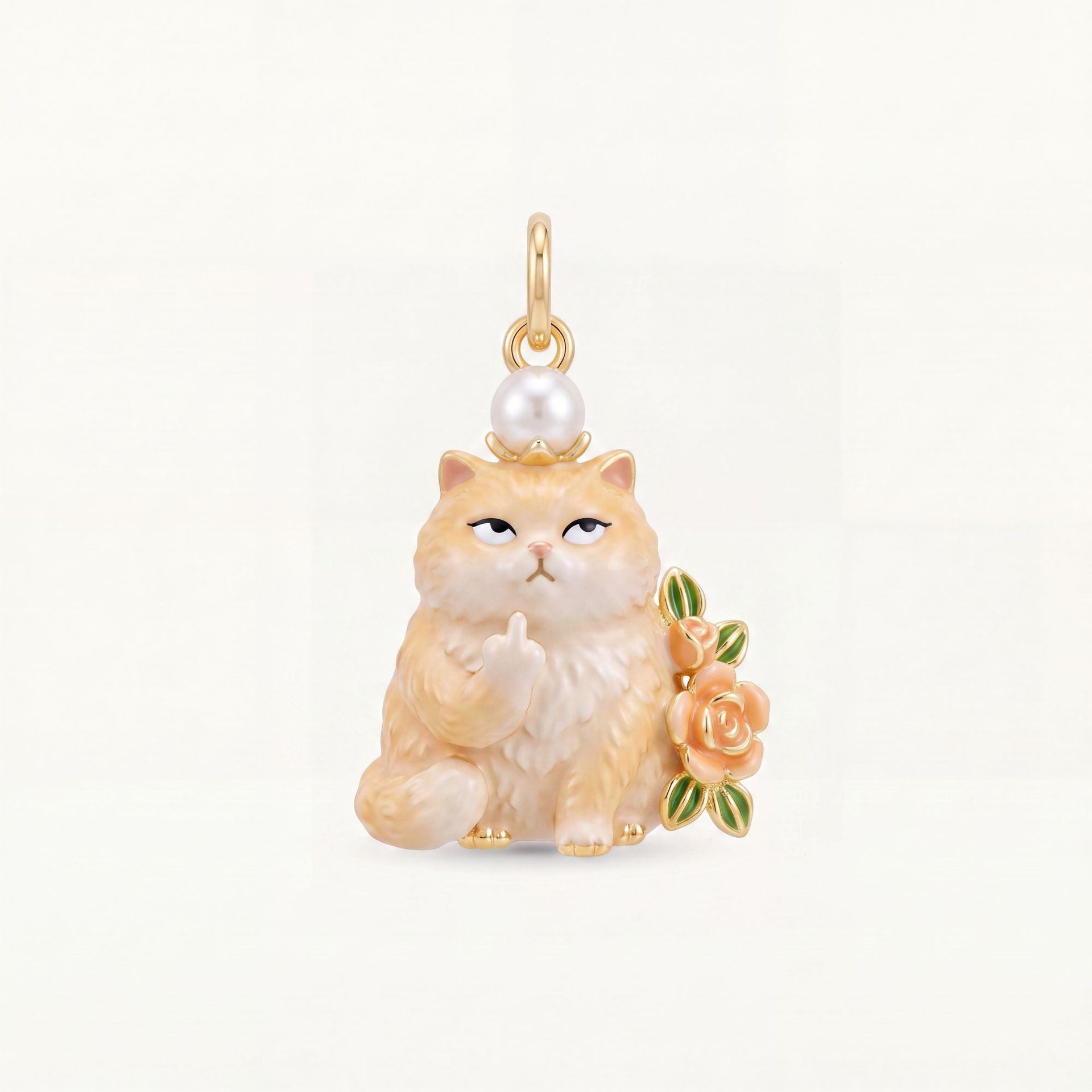 Wholesale Copper Enamel Animal Pendant Charm Cute Lamb Panda Rabbit DIY Jewelry Accessory