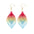 Wholesale  retro simple personalized niche leaf earrings