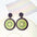 Wholesale Silver Needle Cute Fruit Earrings