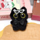 Wholesale Plush Cat Keychain with Big Eyes and Fish Pendant Decorative Accessory