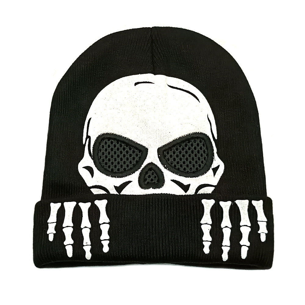 Wholesale  Skull Printed Wool Hat Winter Warm  Hat