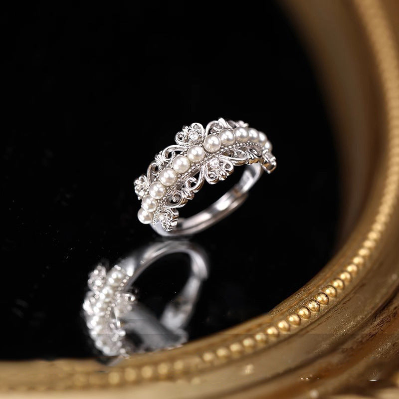 Wholesale 925 Sterling Silver Bead Adjustable  Ring