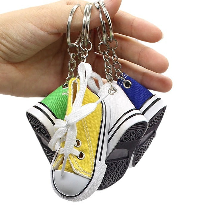 Wholesale mini colorful canvas shoe keychain ACC-KC-YouY007