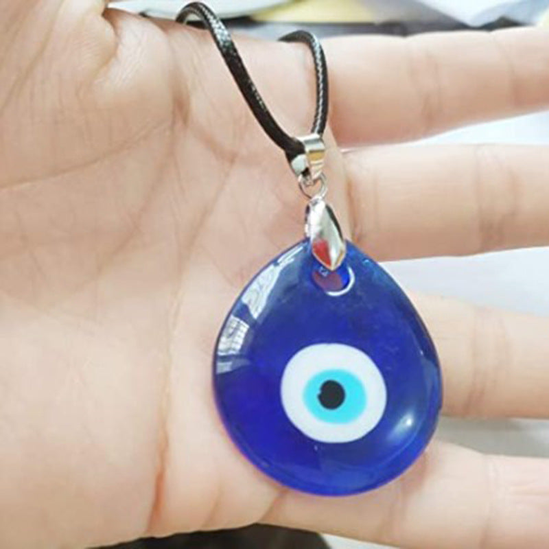 Wholesale Blue Devil Eye Glass Necklace Pendant ACC-NE-Yunh003
