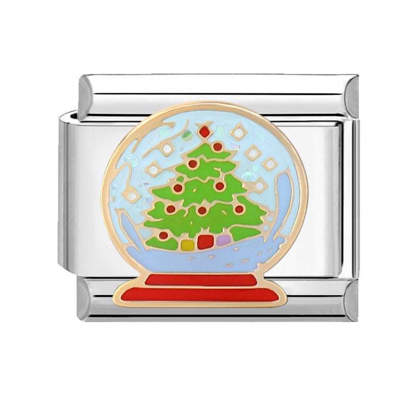 Wholesale Italian Charm Bracelet 9mm DIY Splicing Christmas Stainless Steel Composable Bracelet