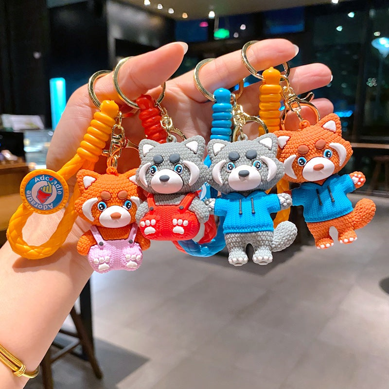 Wholesale Cartoon Bear PVC Soft Keychain Creative Keychain ACCVIP-KC-XinShu012