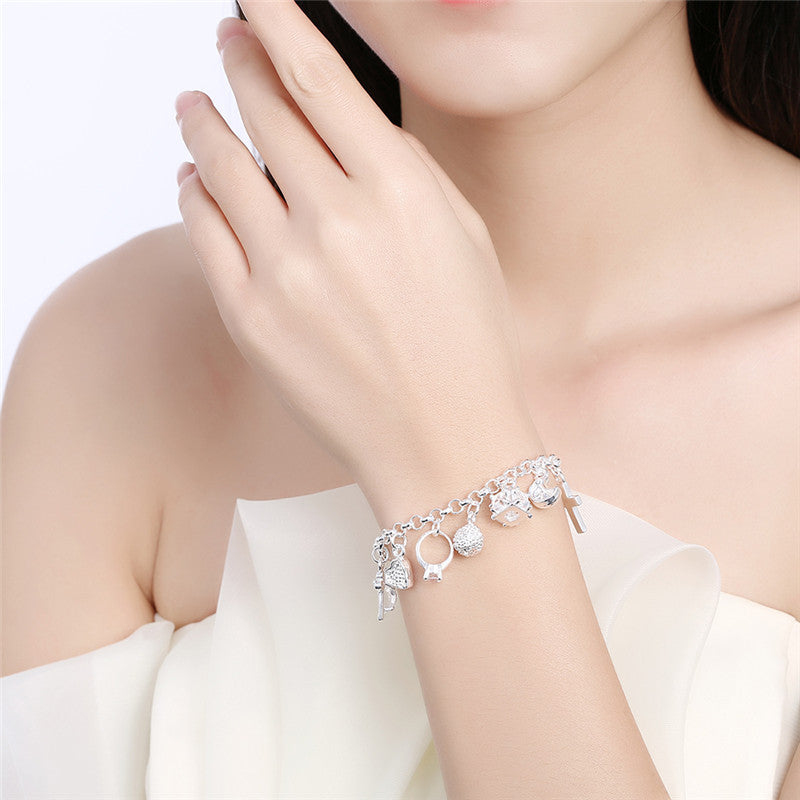 Wholesale Copper Electroplated Geometric Bracelet European Style Fashion Accessory for Women