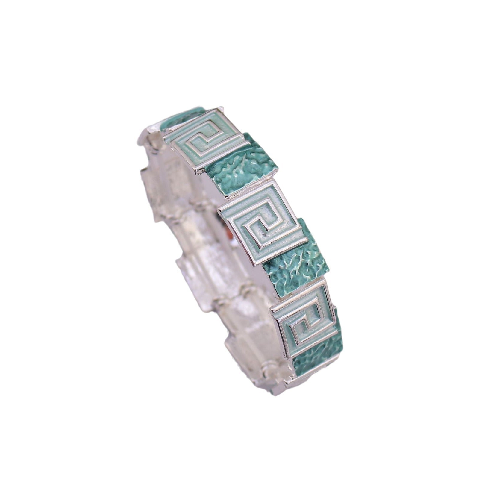 Wholesale color painting oil geometric square totem elastic bracelet