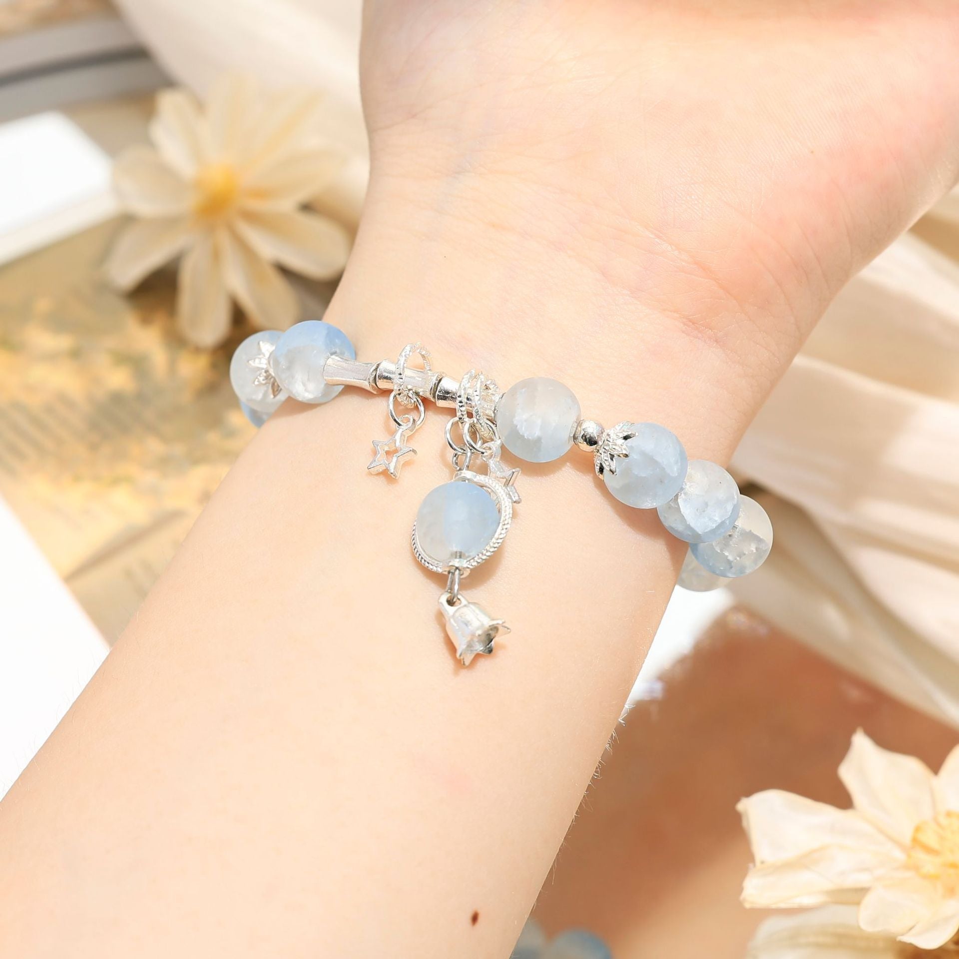 Wholesale  Month Star Glass Bracelet