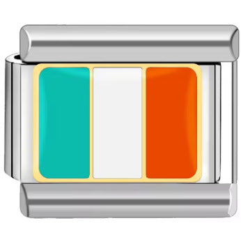 Wholesale Italian Charm Bracelet 9mm DIY Splicing Classic Flag Series Stainless Steel Composable Bracelet