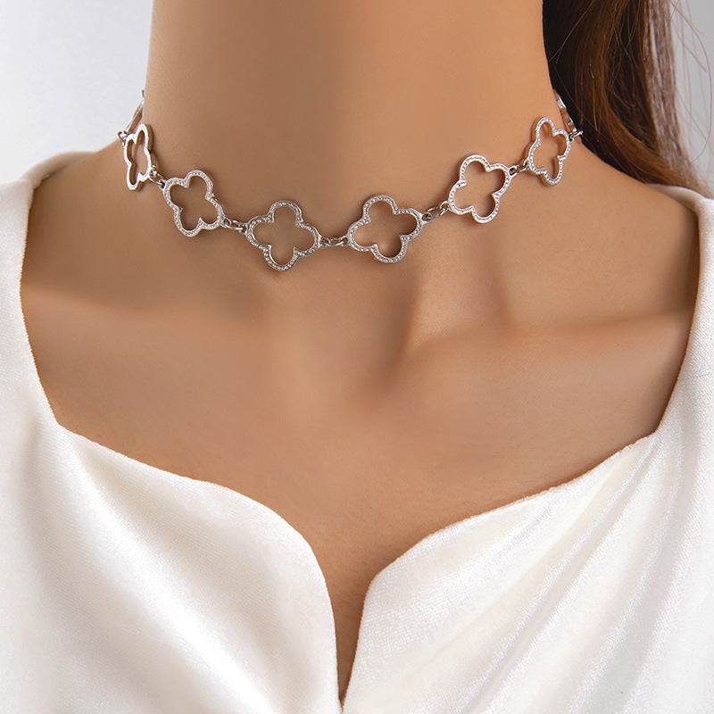 Wholesale Vintage Labyrinth Single Layer Choker Necklace Gold Clavicle Chain Choker Necklace ACC-NE-YongGe002