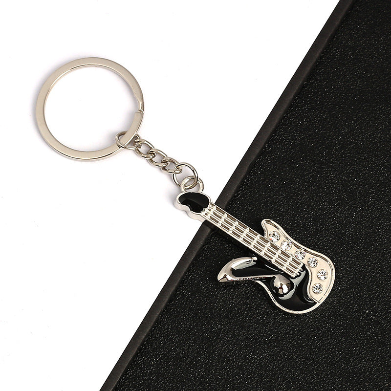 Wholesale Zinc Alloy Metal Enamel Guitar Keychains ACC-KC-MengOu002