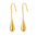 Wholesale Stainless steel 18K gold teardrop earrings