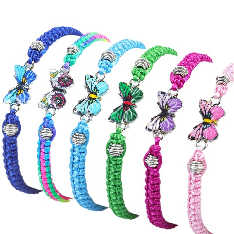 Wholesale  butterfly woven  Valentine's Day bracelet
