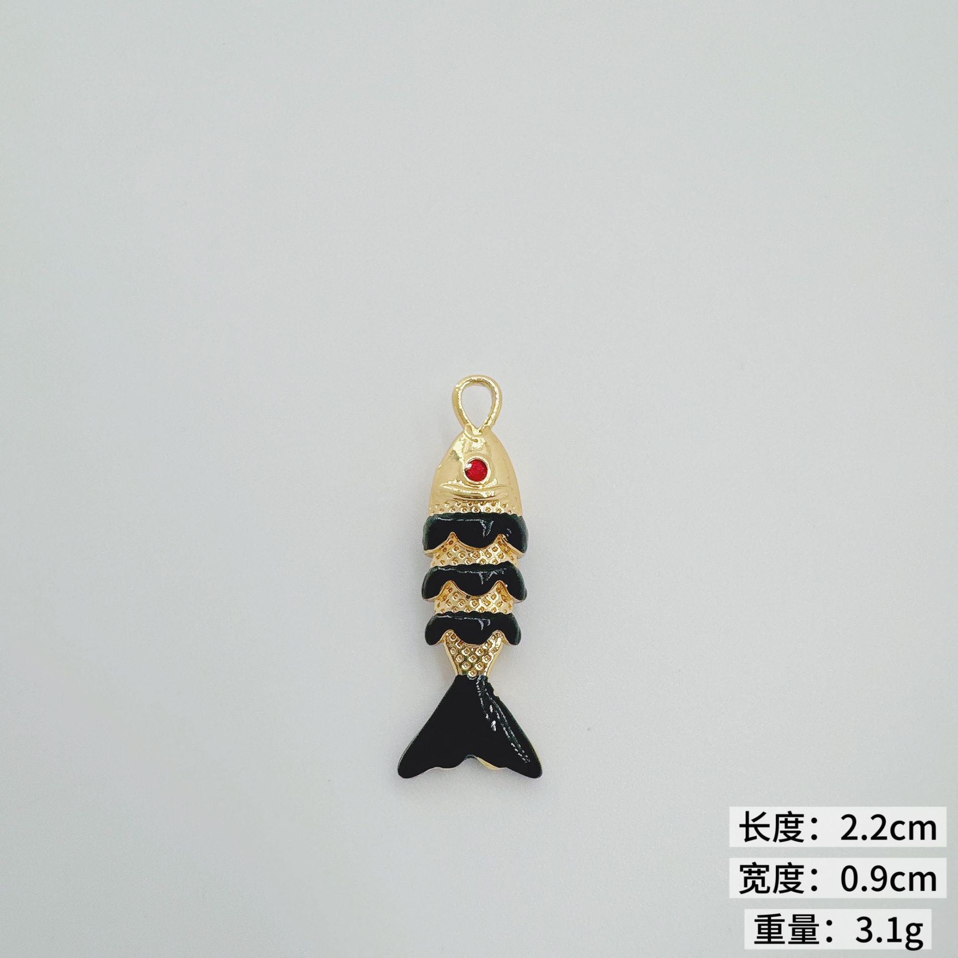 Wholesale Colorful Koi Carp Copper Gold Plated Necklace Fashion Jewelry Accessory Boutique Resale
