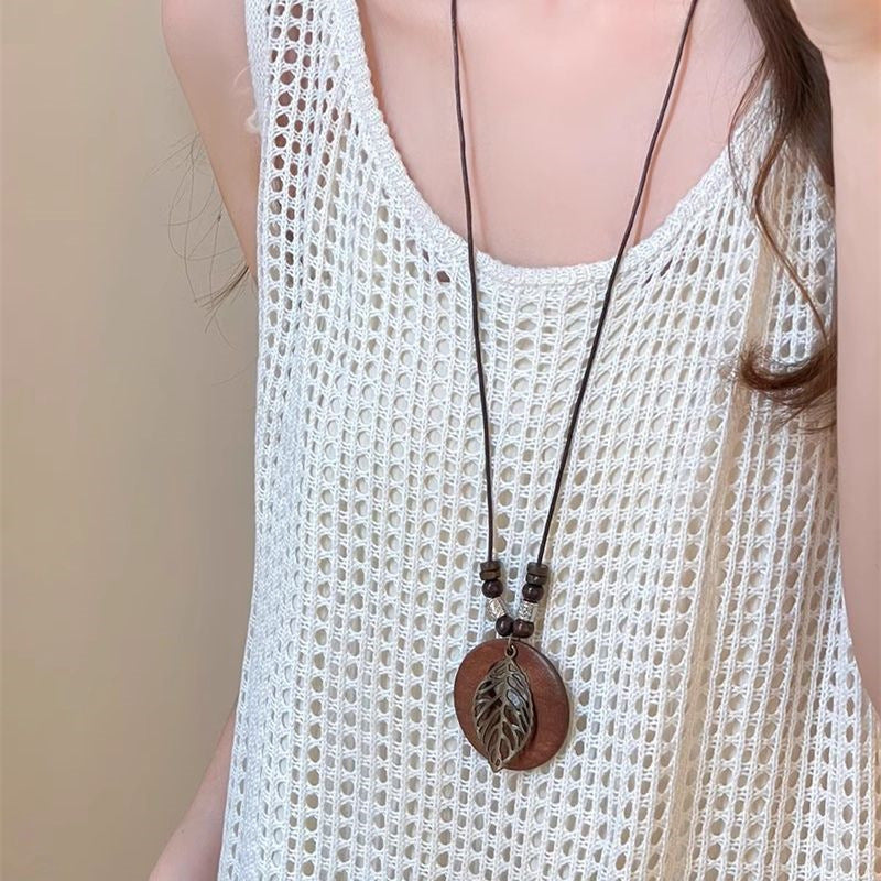 Wholesale Bohemian Flower Pearl Necklace