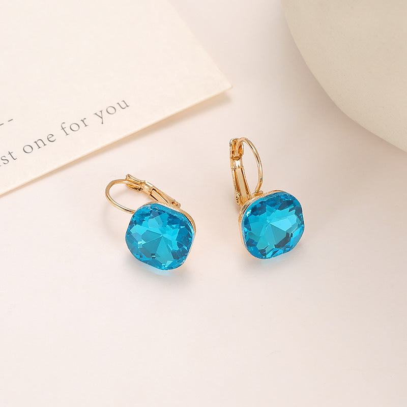 Wholesale Square Crystal Earrings