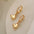Wholesale Copper Gold Plated Zirconia Heart Earrings