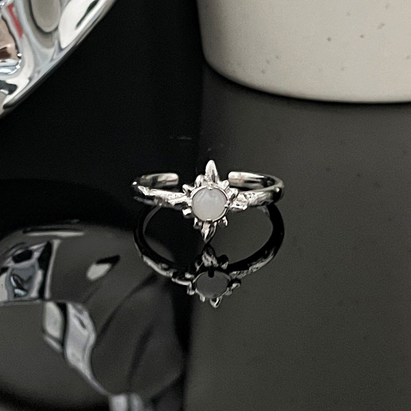 Wholesale Irregular star simple Opal fashion Open ring