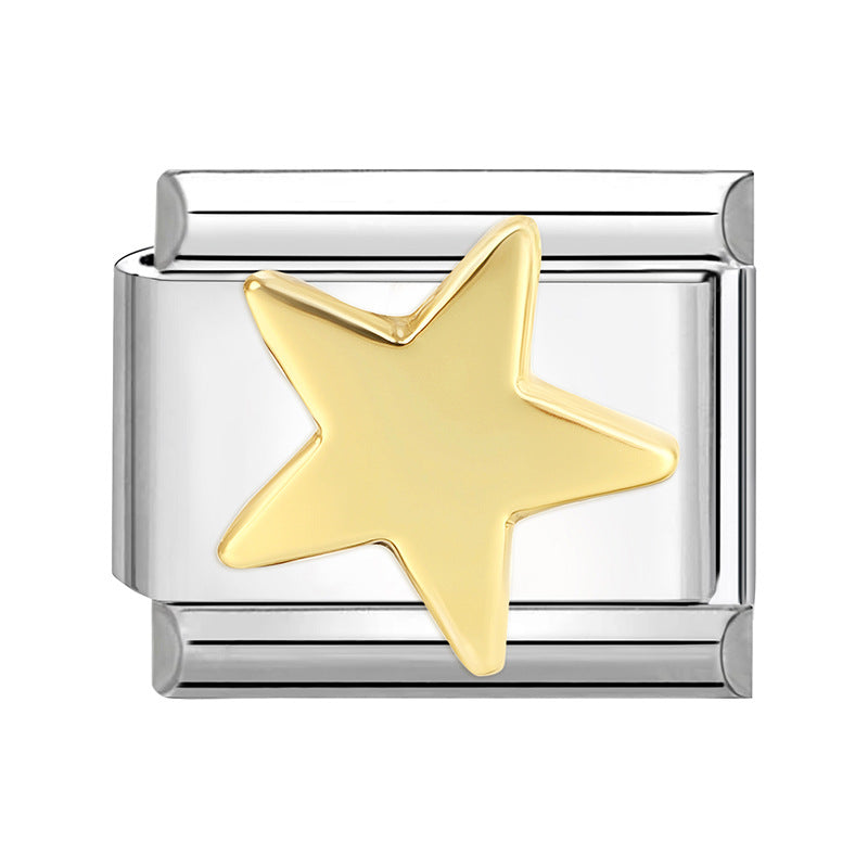 Wholesale Italian Charm Bracelet 9mm DIY Splicing Cute Creative Stainless Steel Composable Bracelet