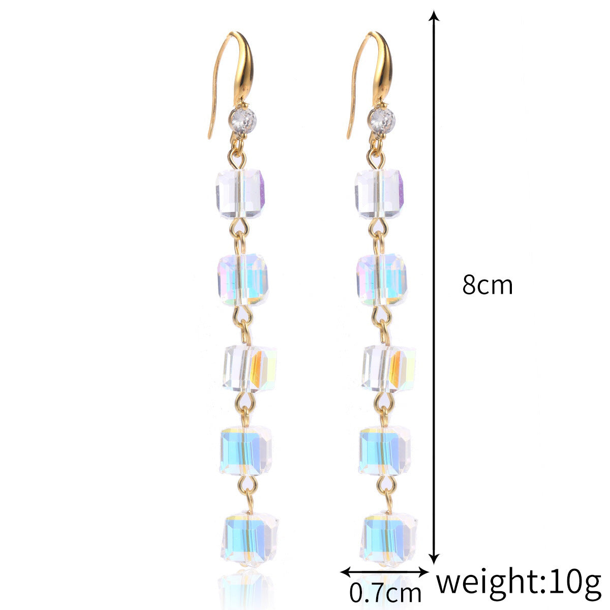 Wholesale  Mother's Day Long Crystal Earrings