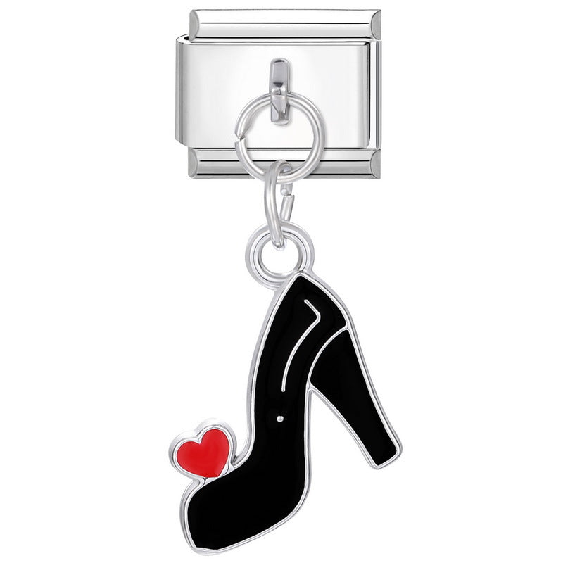 Wholesale Italian Beaded Bracelet 9mm DIY Splicing Removable Stainless Steel Combinable Bracelet