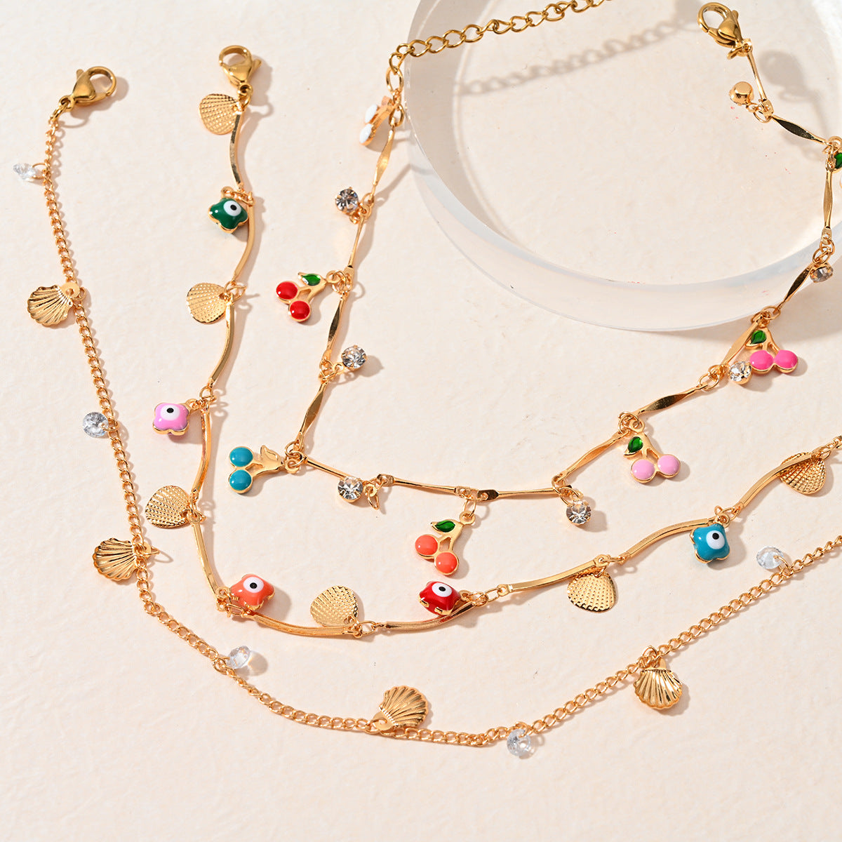 Wholesale  fashion beach style stainless steel anklet