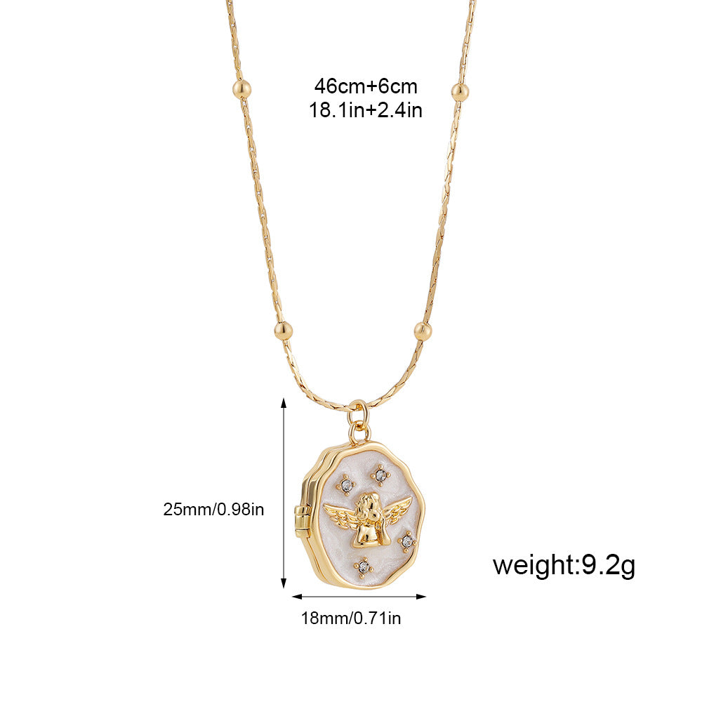 Wholesale  Stainless Steel 18K Gold Photo Necklace