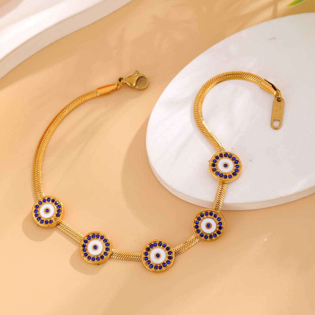 Wholesale stainless steel  East devil's eye series bracelet