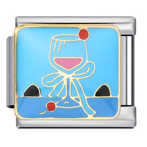 Wholesale Italian Charm Bracelet 9mm DIY Welded Oil-Drip Cartoon  Creative Stainless Steel Composable Bracelet