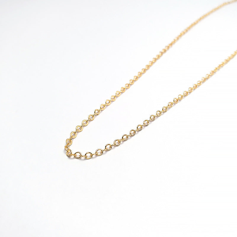 Wholesale Gold Plated O Chain Clavicle Chain Necklace