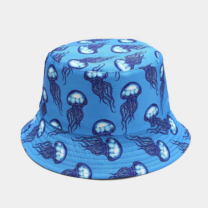 Wholesale Ocean Animal Pattern Double Sided Bucket Hat ACC-HT-LvYi008