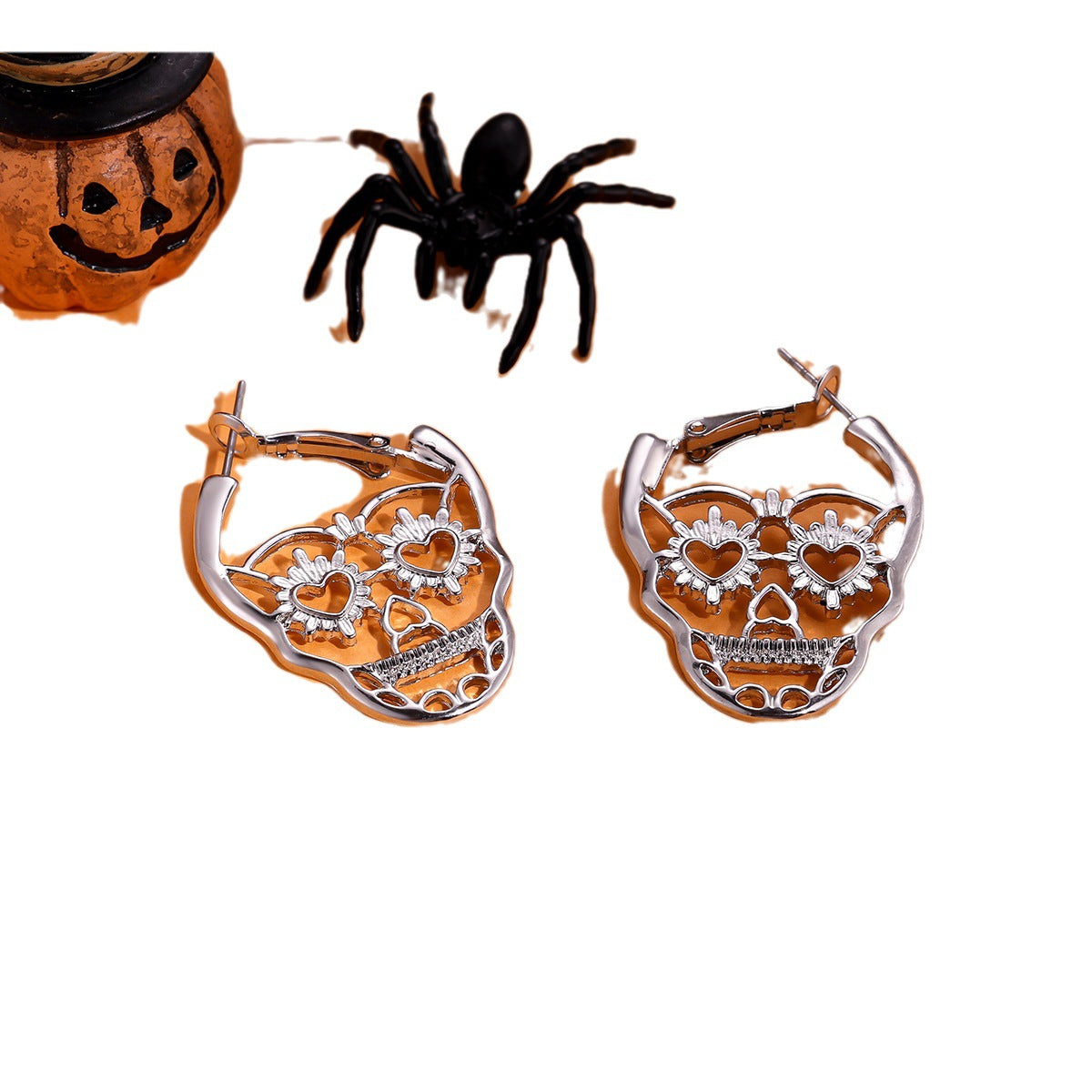 Wholesale  Retro Alloy Skull Earrings