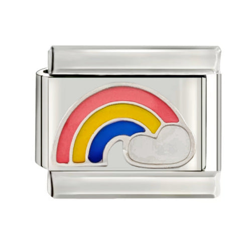 Wholesale italian Charm Starter Bracelets DIY square Single Section Creative Stainless Steel Composable Bracelet