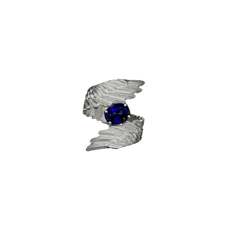 Wholesale  Diamond Sapphire High-End Simple Ring