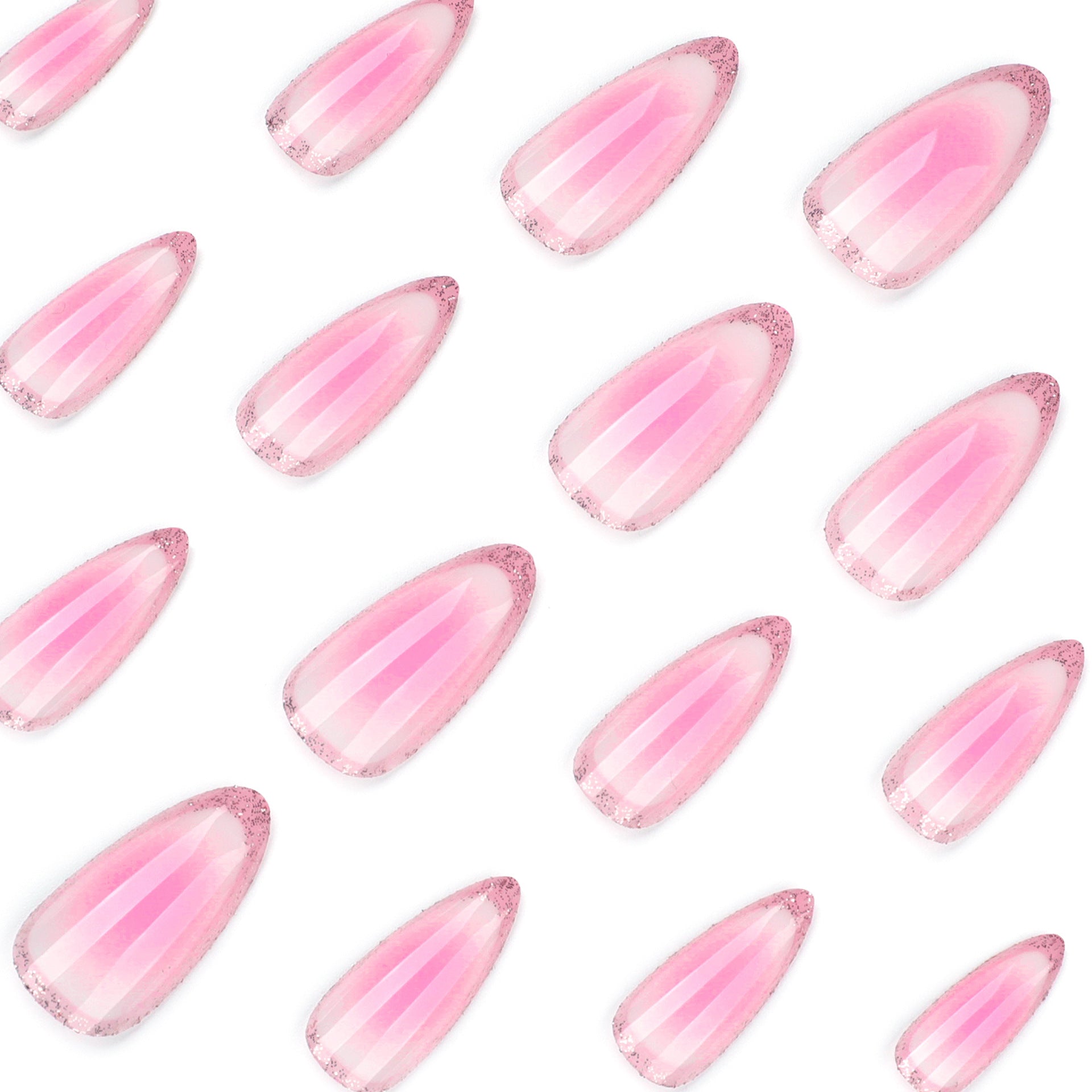 Wholesale 24 Pieces/box Pink Smudge Nails Kits Nail Stickers