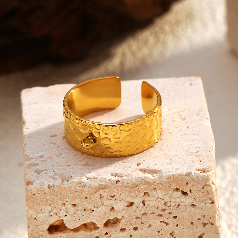 Wholesale Opening Adjustable Stainless Steel Ring