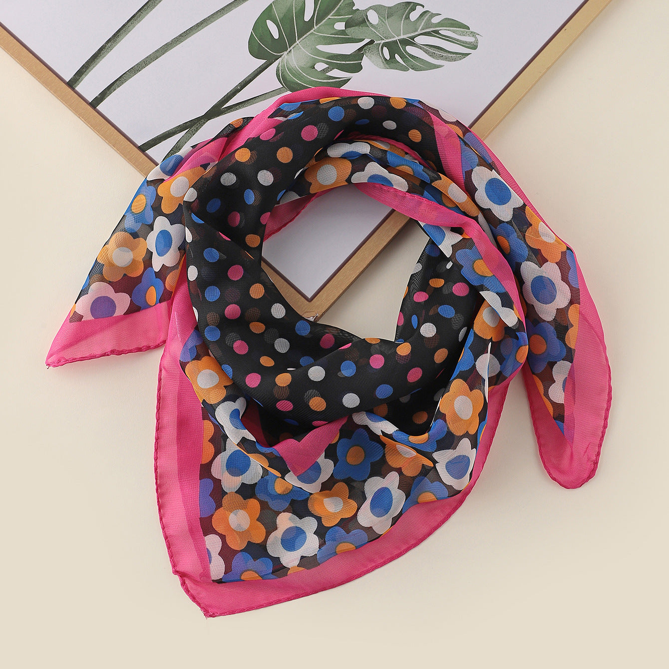 Wholesale Leopard print large square scarf