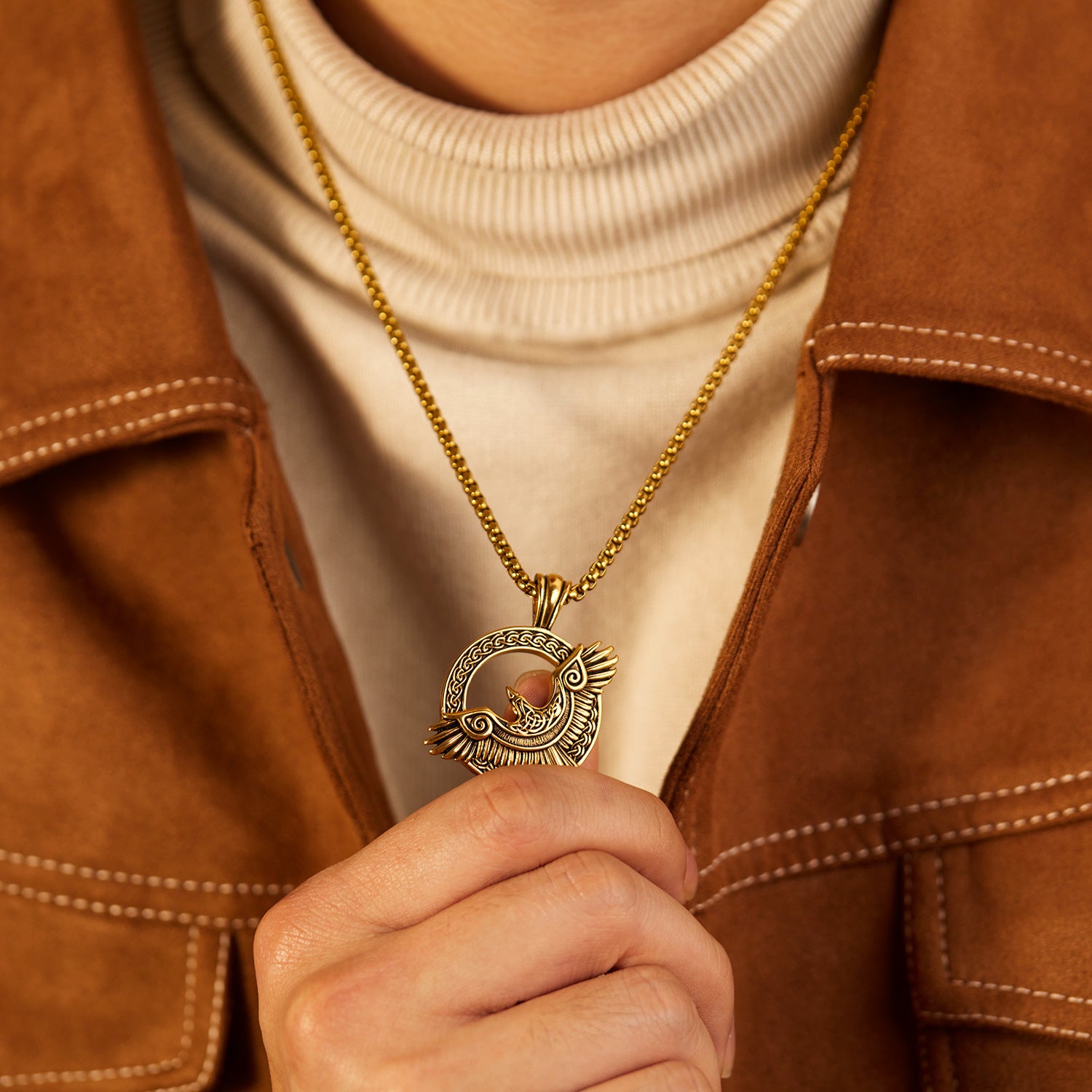 Wholesale Titanium Steel Pendant Fashion Personalized Hip-Hop Necklace