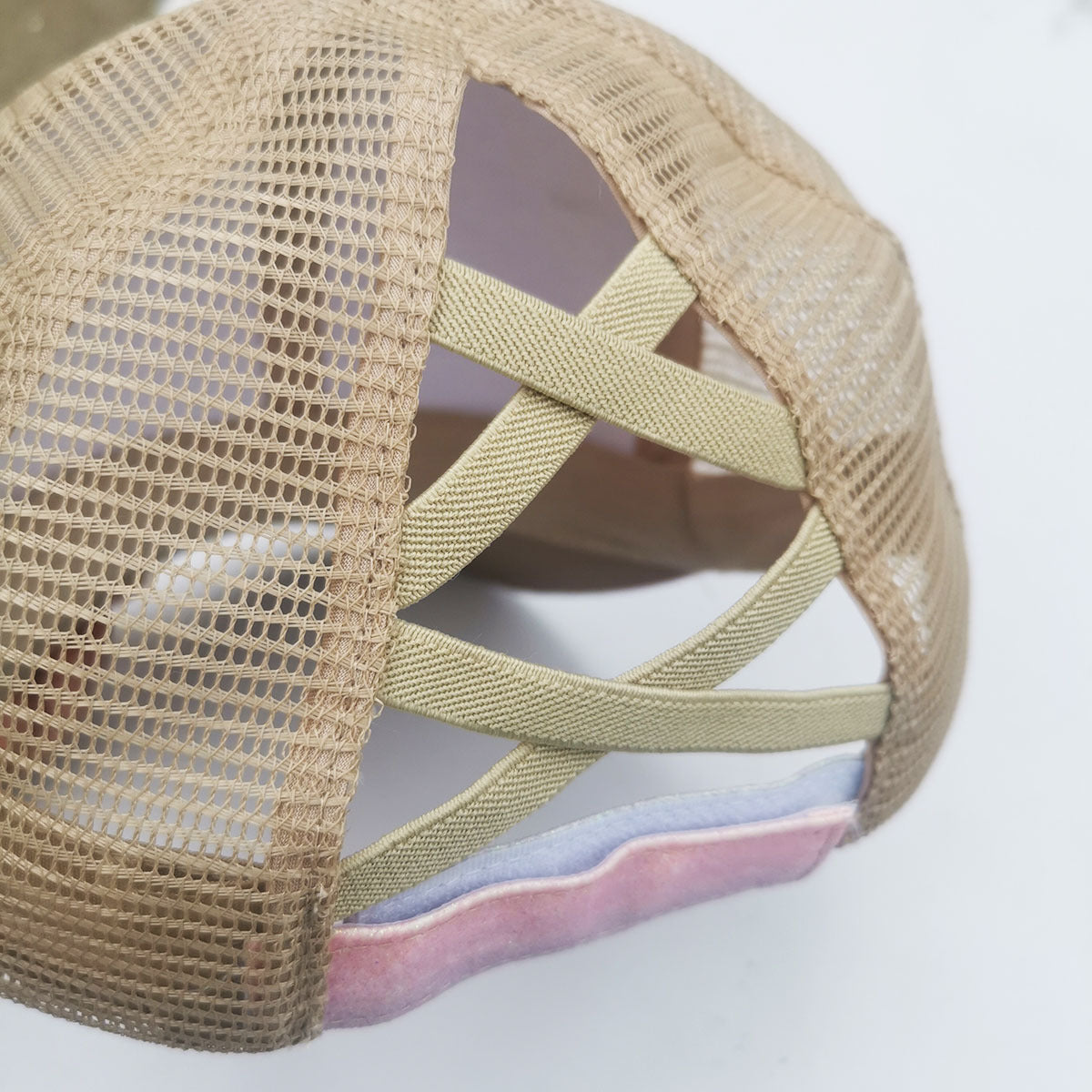 Wholesale Glitter Sequin Gradient Ponytail Baseball Cap Hat ACC-HT-GuanEr001