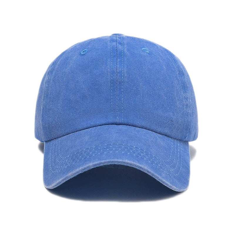 Wholesale embroidered washed distressed soft top baseball cap