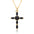 Wholesale Pearl zircon cross necklace  light luxury personalized colorful  necklace