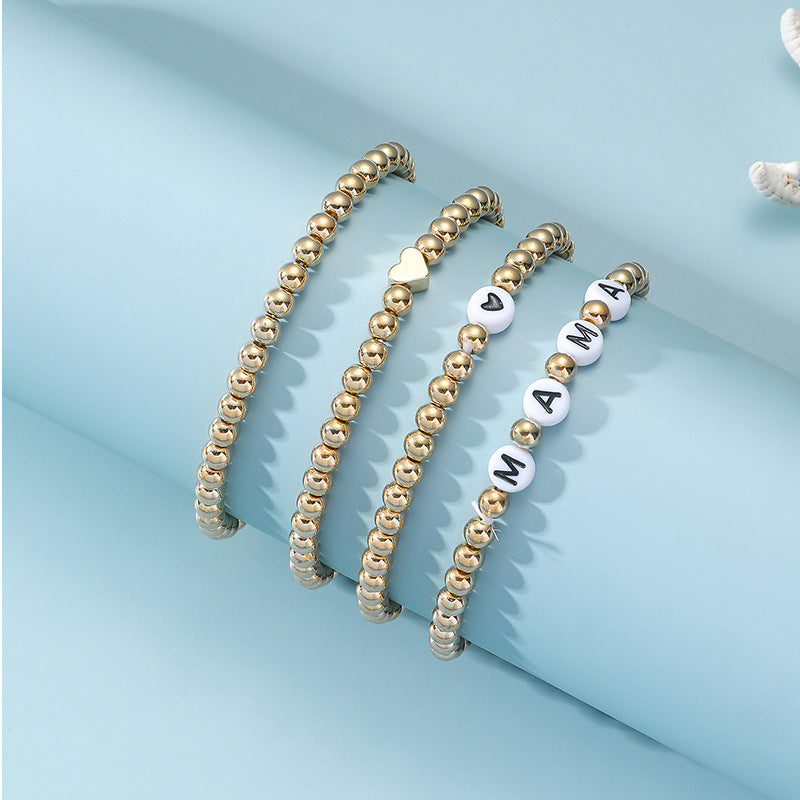 Wholesale Mother's Day gift beaded jewelry simple women's bracelet