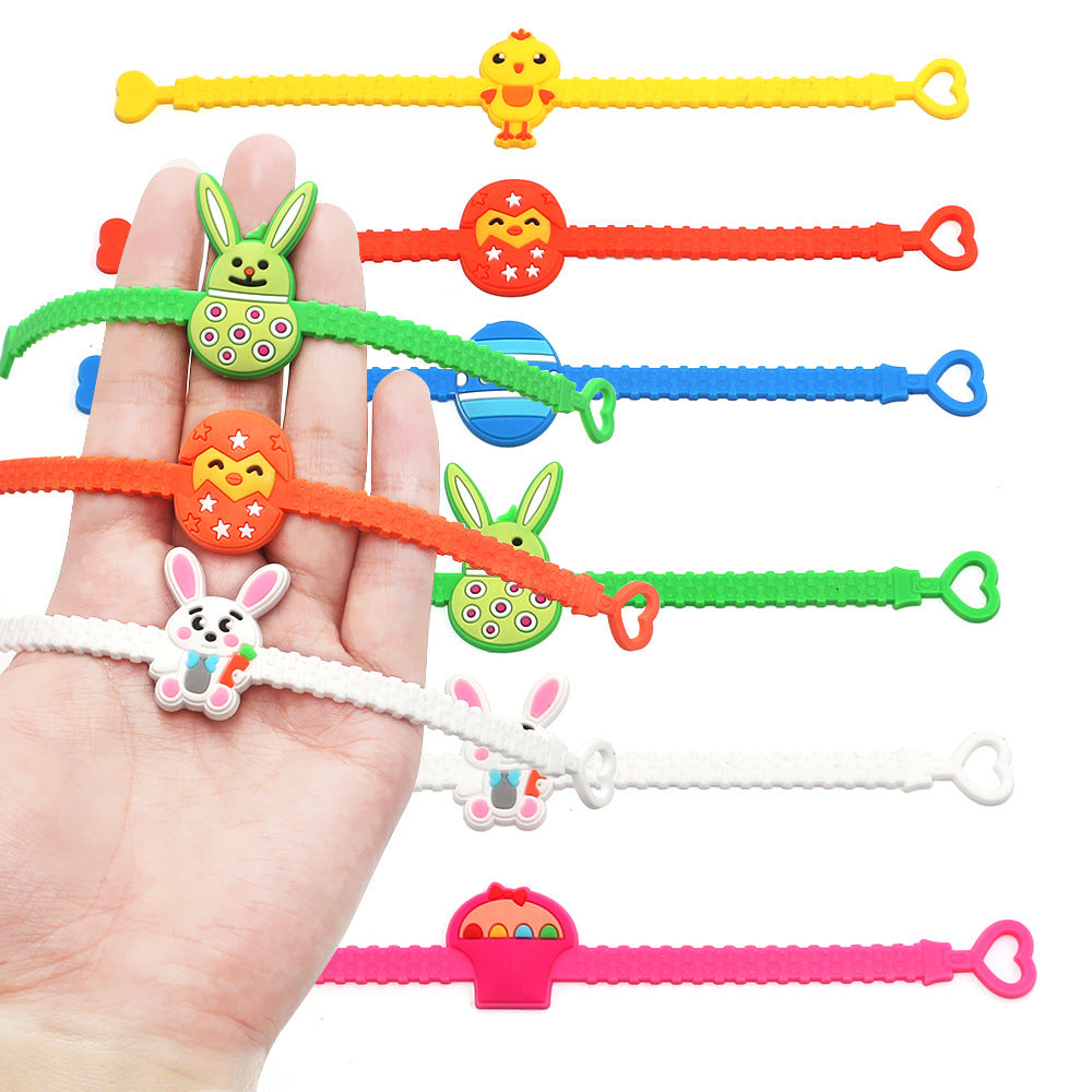 Wholesale Easter Egg Spring Eco-friendly PVC Bracelet