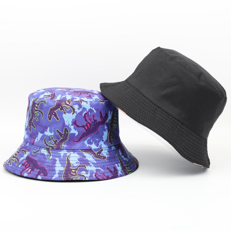 Wholesale  Dinosaur Digital Printing Fisherman Hat Bucket Hat