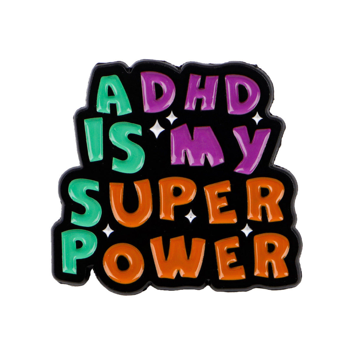 Wholesale English letter quote brooch badge