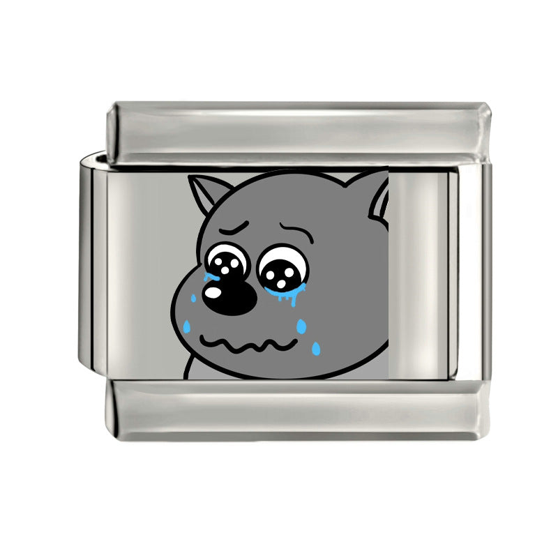 Wholesale Italian Charm Bracelet 9mm DIY Splicing Removable Stainless Steel Cartoon Composable Bracelet ACC-BT-XY041