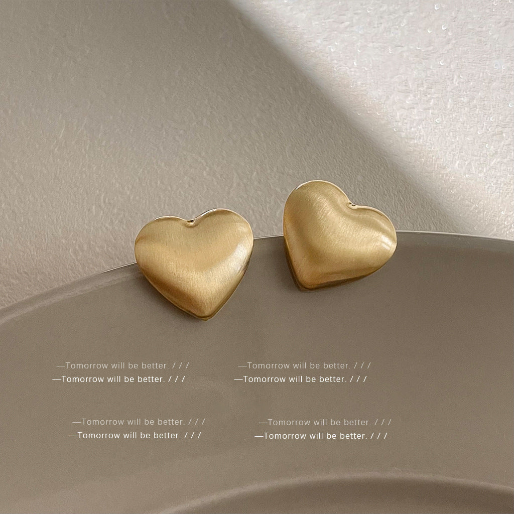 Wholesale Brushed Frosted Geometric Earrings Ear Studs ACC-ES-Eryu003